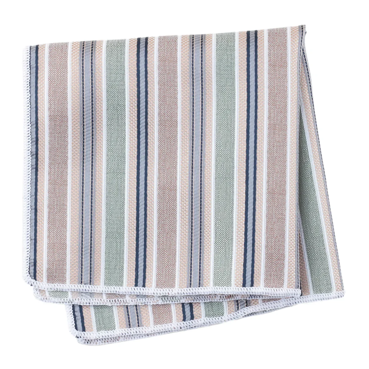 3pcs Men's Pocket Towel Polyester Silk Color Woven Jacquard Suit Square Towel Striped Handkerchief Suit Bag Fashion Casual 23cm