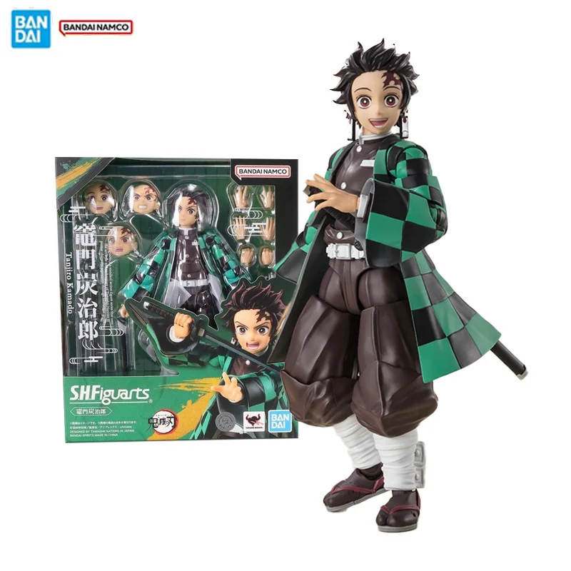 

Bandai оригинальная фигурка Demon Slayer, модель комплекта SHF Kamado Tanjirou, коллекция экшн-фигурок, модель, детские игрушки, подарки