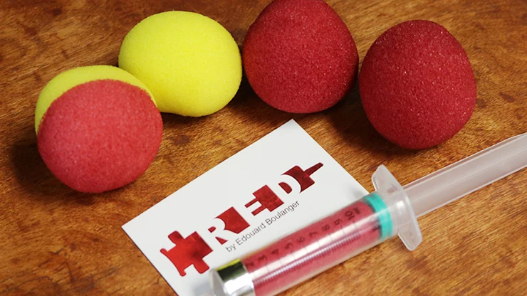 الأحمر بواسطة إيدوارد بولانجر خدعة سحرية للتحايل والتعليمات عبر الإنترنت عن قرب Mentalism Street Magic Fun Props