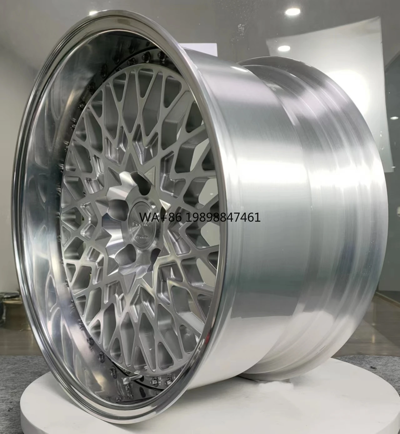 

18 Inch-24 Inch Deep Dish Car Wheel Customized 2 Piece Forged Wheels With Polished Concave Deep Lips 5x112 5x120 5x114.3 5x130
