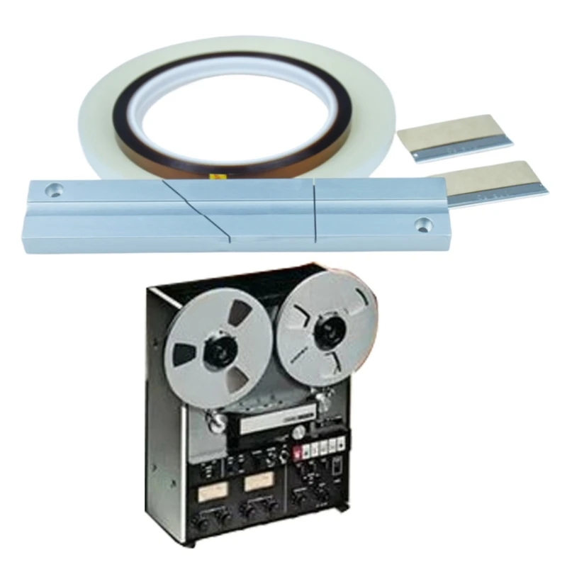 Tape Repair 1/4 10Inch Open Reel Tape Media with Splicing Tape for REVOX STUDER Universal Splicing Block P9JB