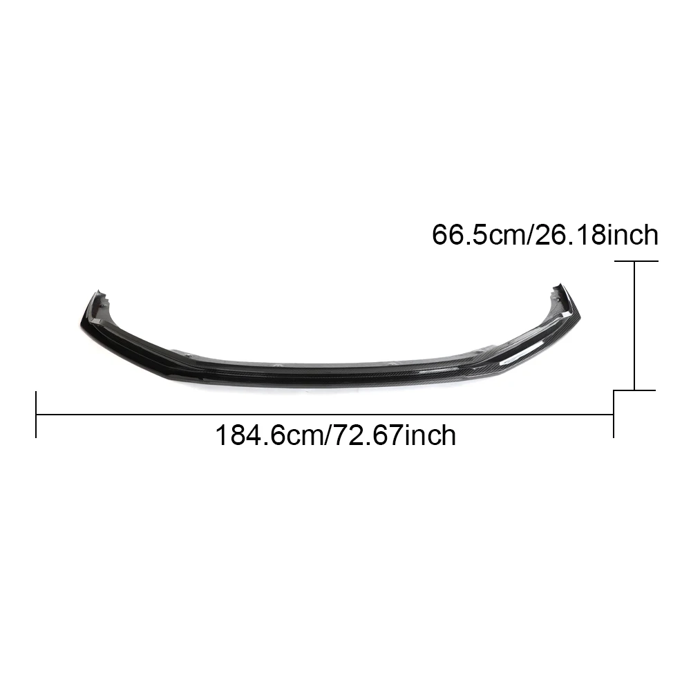 

customized product Front Lip Carbon Fiber Front Bumper Lip forAudi R8 V10 Spyder 2023UP