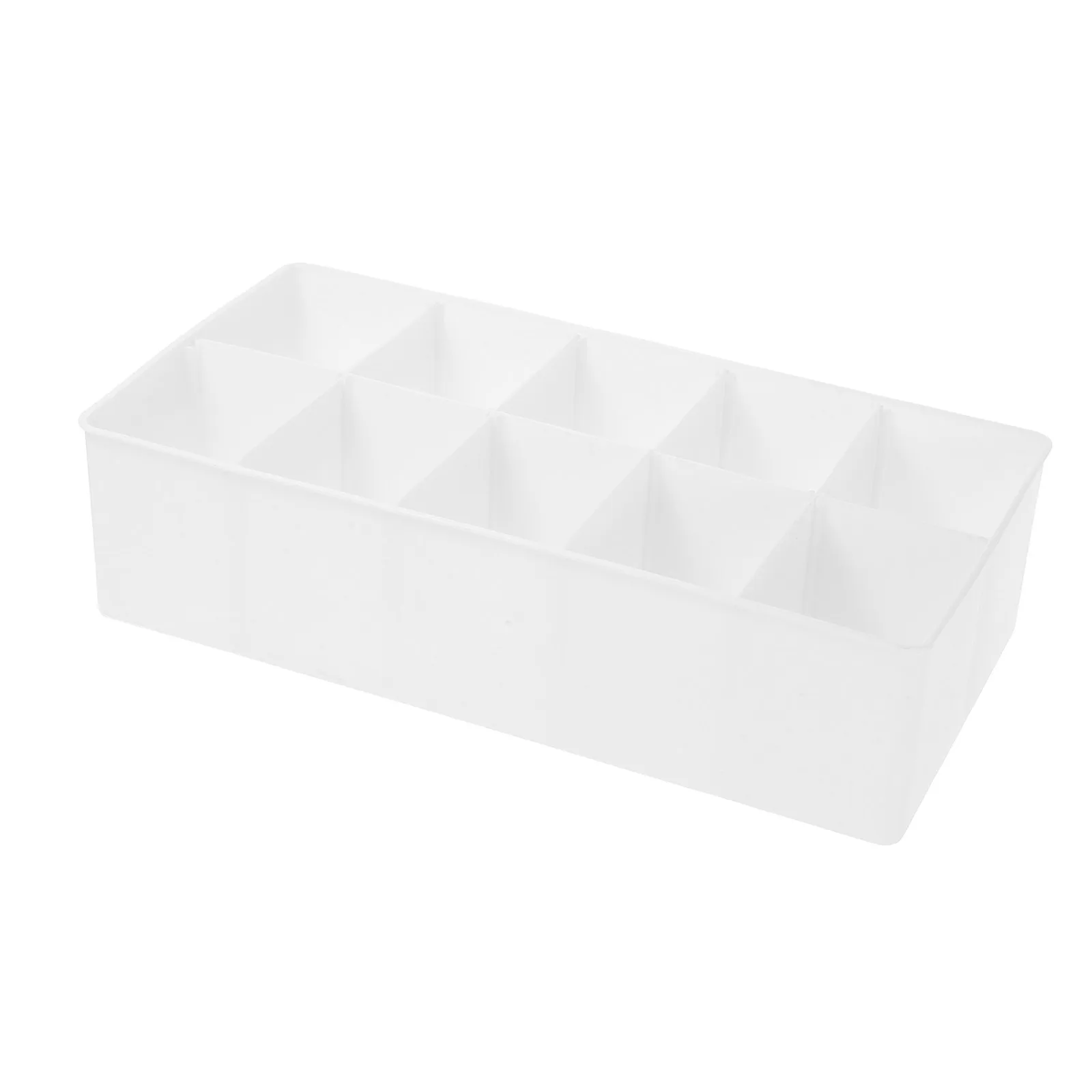 

Office Desk Storage Box Drawer Jewelry Organizer Tray Cord 10 Grid Cable Dog
