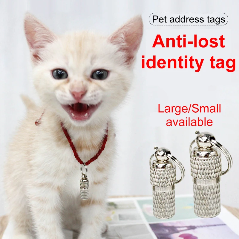 Pet address tags, pet ID tags, anti-loss cat/dog tags, metal nameplates single pet tags