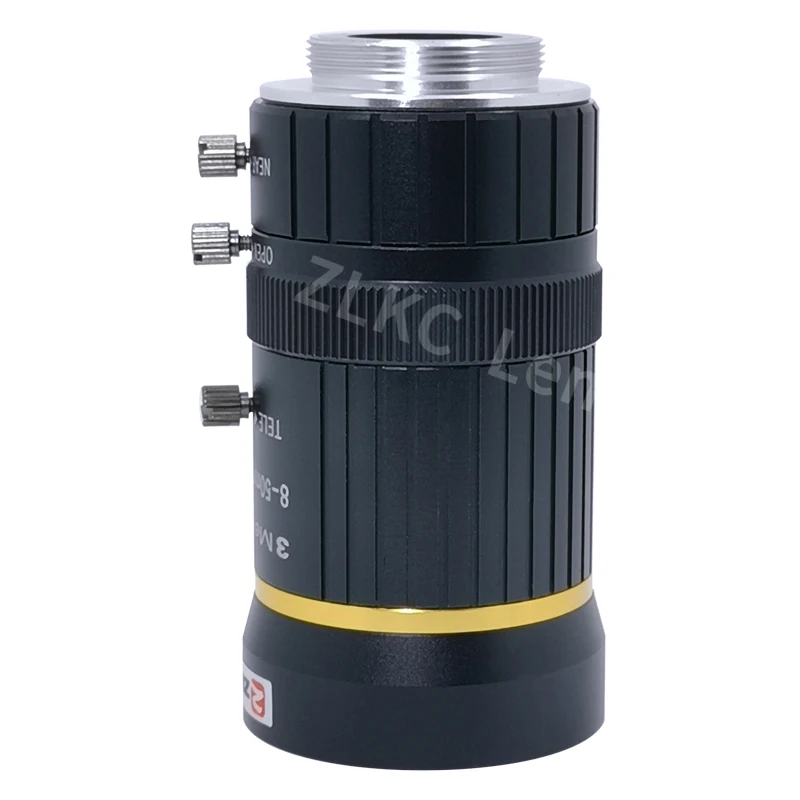 ZLKC 8-50 мм варифокальный объектив для камер видеонаблюдения 1/2.3 ''C Mount 3MP Lens for 4k CCTV Video Cameras