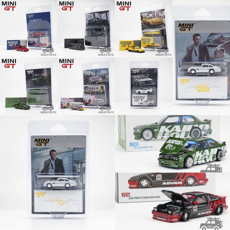 MINI GT 1:64 NS-X Prototype Batur Scarab Alphard 40 T1 LB-ER34 Skyline R32 DB5 Diecast Model Car
