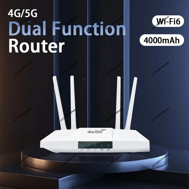 MC118 CPE Router Home Shared WIFI6 Wireless Router Single Network Port Removable Battery 4G Router
