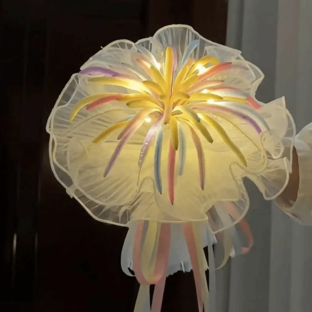 

Romantic Twist Stick Bouquets Material Kit Unfinished Bendable Stems LED Glow Bouquets Colorful Funny New Year Bouquets Gift