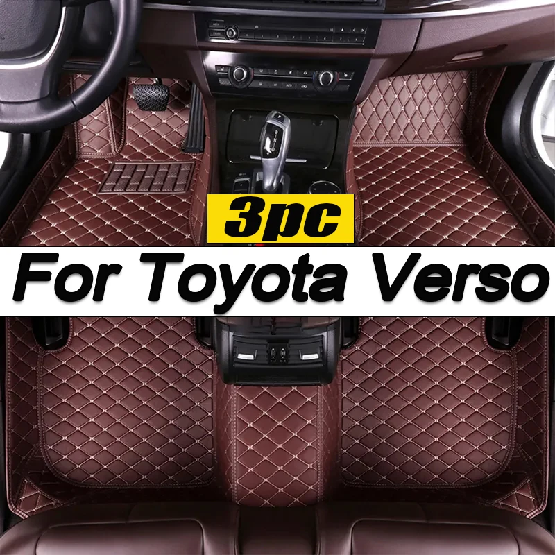 

Car Floor Mats For Toyota Verso Five Seats 2011 2012 2013 2014 2015 2016 2017 Custom Foot Pads Carpet Cover Interior Accessories