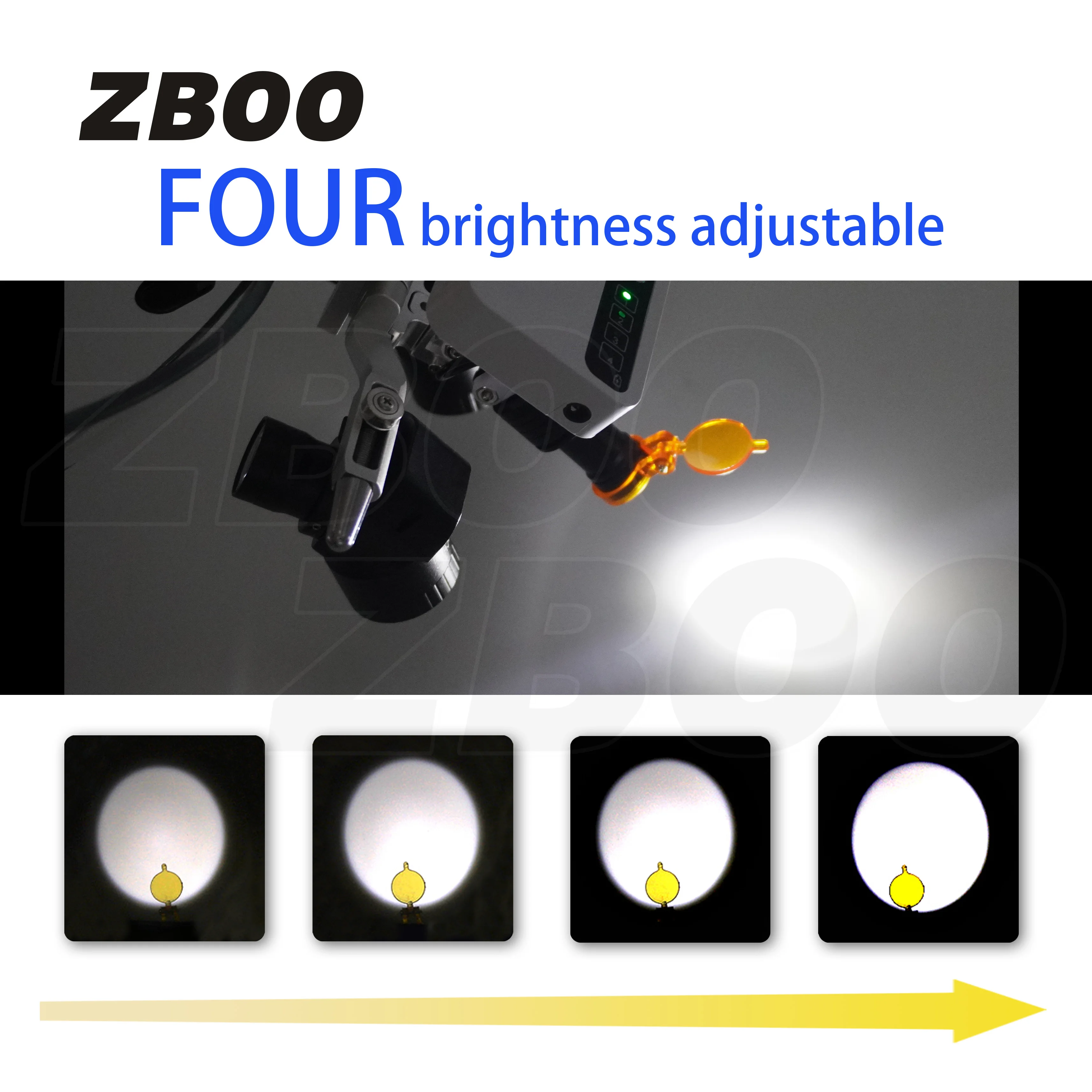 5X Dental 45° Loupes Dental Magnifier Surgery Medical Loupe Magnification Binocular Magnetic Light Dentistry Instrument