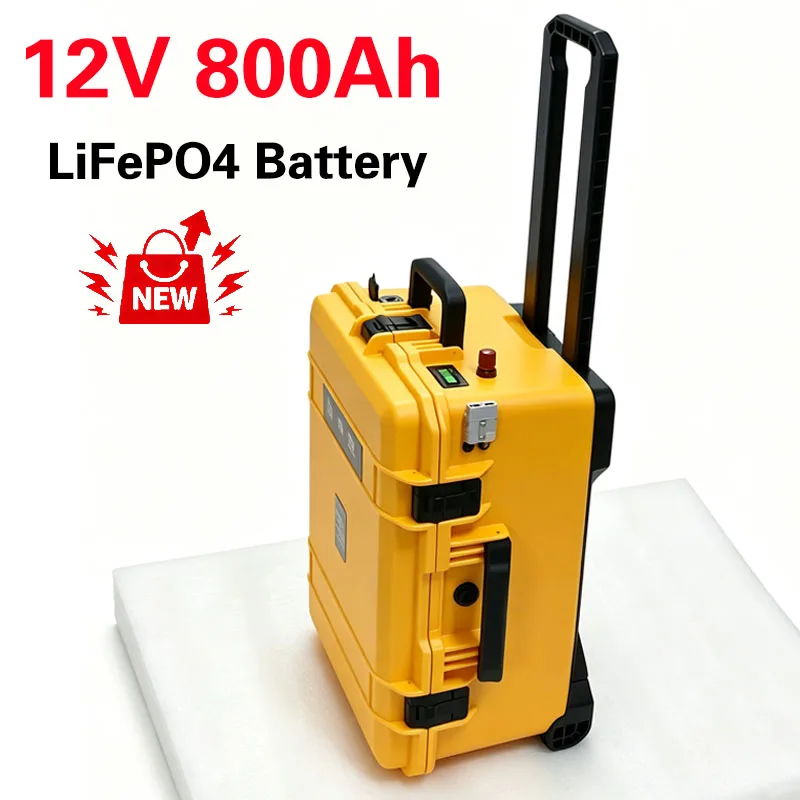 

NEW 12 V 800 Amp Hour LIFEP04 Lithium Battery 12V 800AH for UPS solar storage motorhome electronic application+30A charger