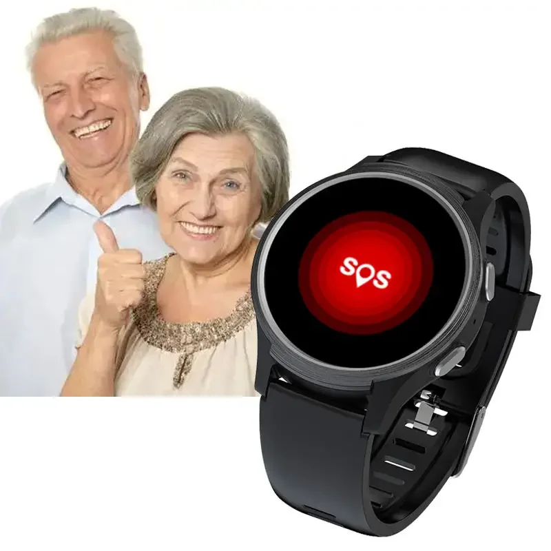 4G Elderly care smart watch Fall Detection Heart Rate SOS smart watch with Alarm system GPS LBS wifi Location for Elderly People