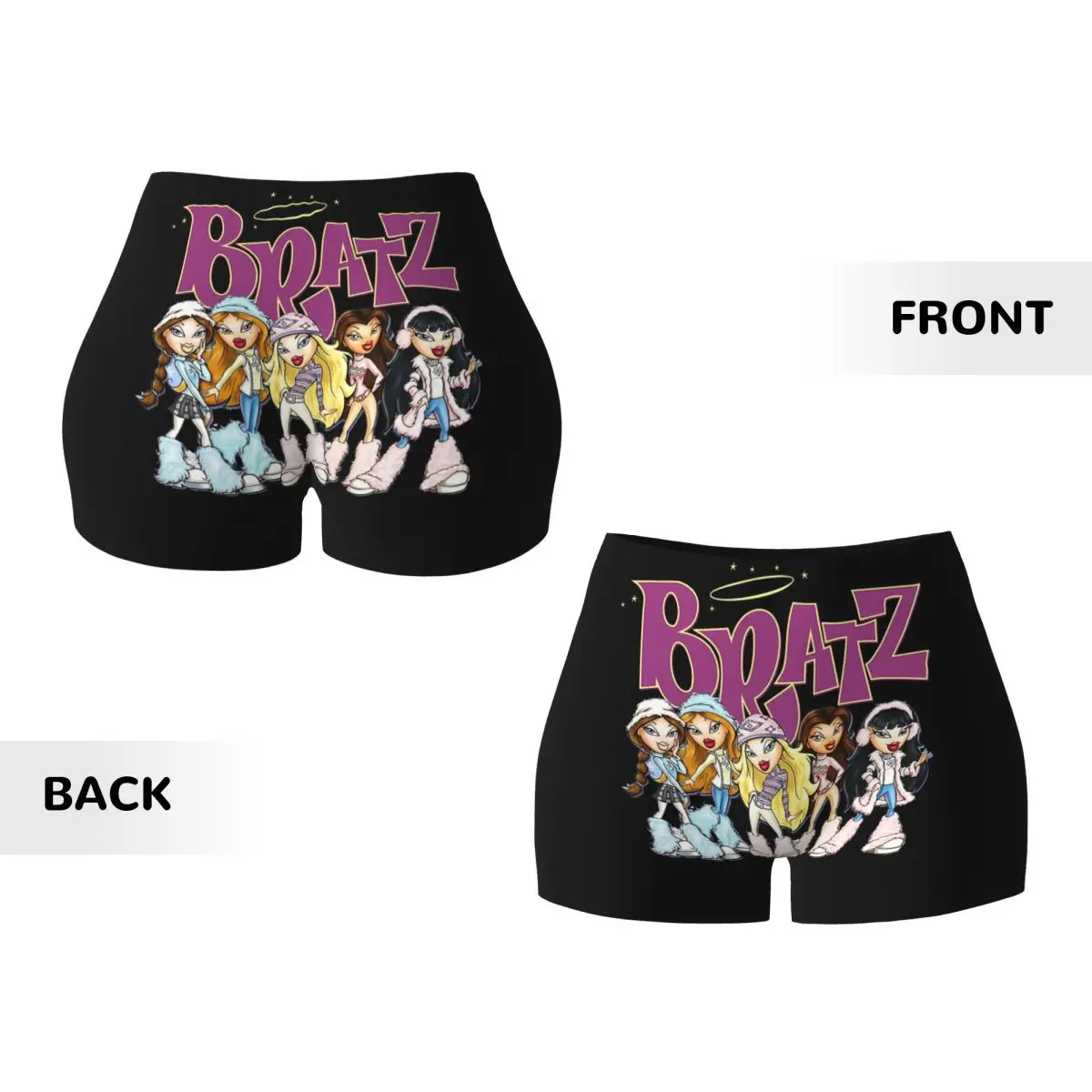 Custom Bratz Rock Angelz Doll Women Gym Workout Running Shorts Athletic Volleyball Biker Yoga Shorts