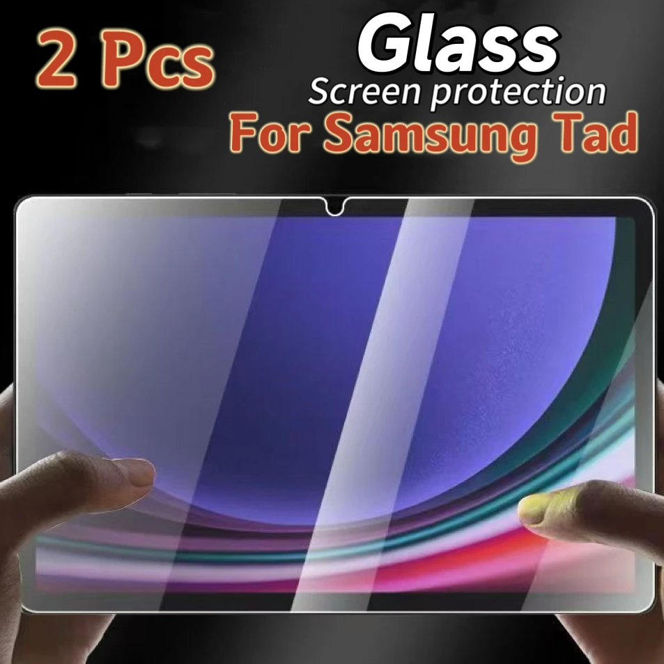 2PCS Tempered Glass Screen Protector For Samsung Galaxy Tab S6 Lite A9 Plus S8 S9 Plus Ultra S7 Fe S9 Fe 12.4 A8 S10 S11 Film