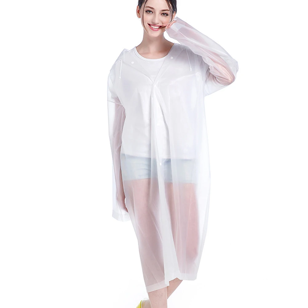 

2pcs Adult Raincoat with Hood Poncho Portable Hiking Ponchos for Adults Mountaineering Lightweight Reusable Waterproof