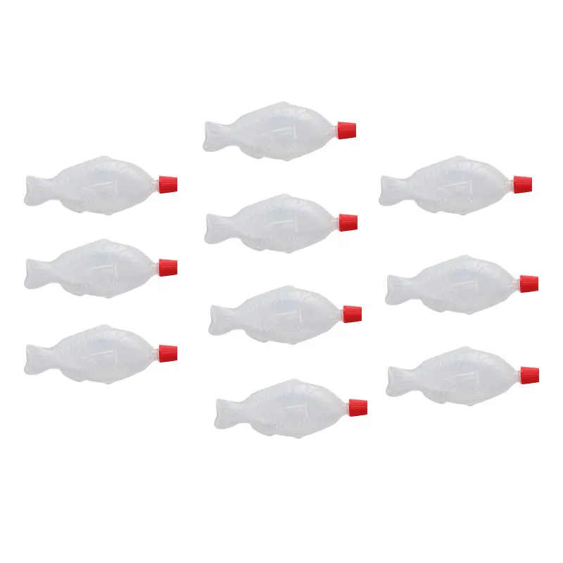 ✰✪10Pcs Fish-Shaped 8.5ml Soy Sauce Disposable Sauce Bottle Sushi Seasoning Bottle Vinegar Bottle Spice bottles Packing bottle