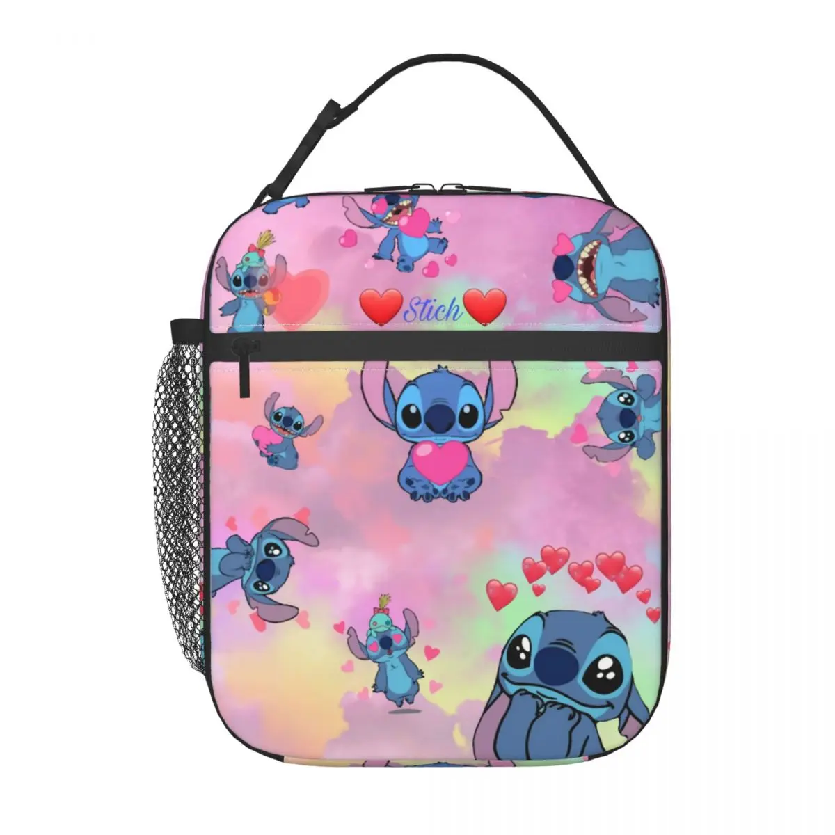 

Custom Stitch Heart Resuable Lunch Boxes Women Waterproof Thermal Cooler Food Insulated Lunch Bag Kids School Children