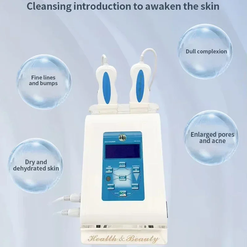 Professional Ultrasonic Facial Scrubber Anion Face Deep Cleaning Acne Removal Rejuvenation Care Spa Device