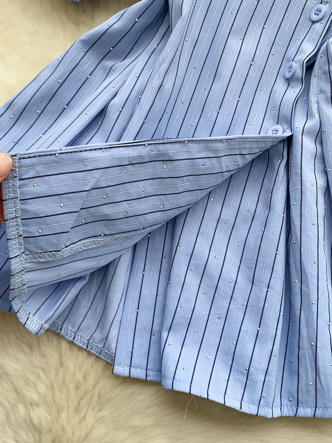 French Style Slim Fit Shirt Wo - Summer Clothing Work recension och pris