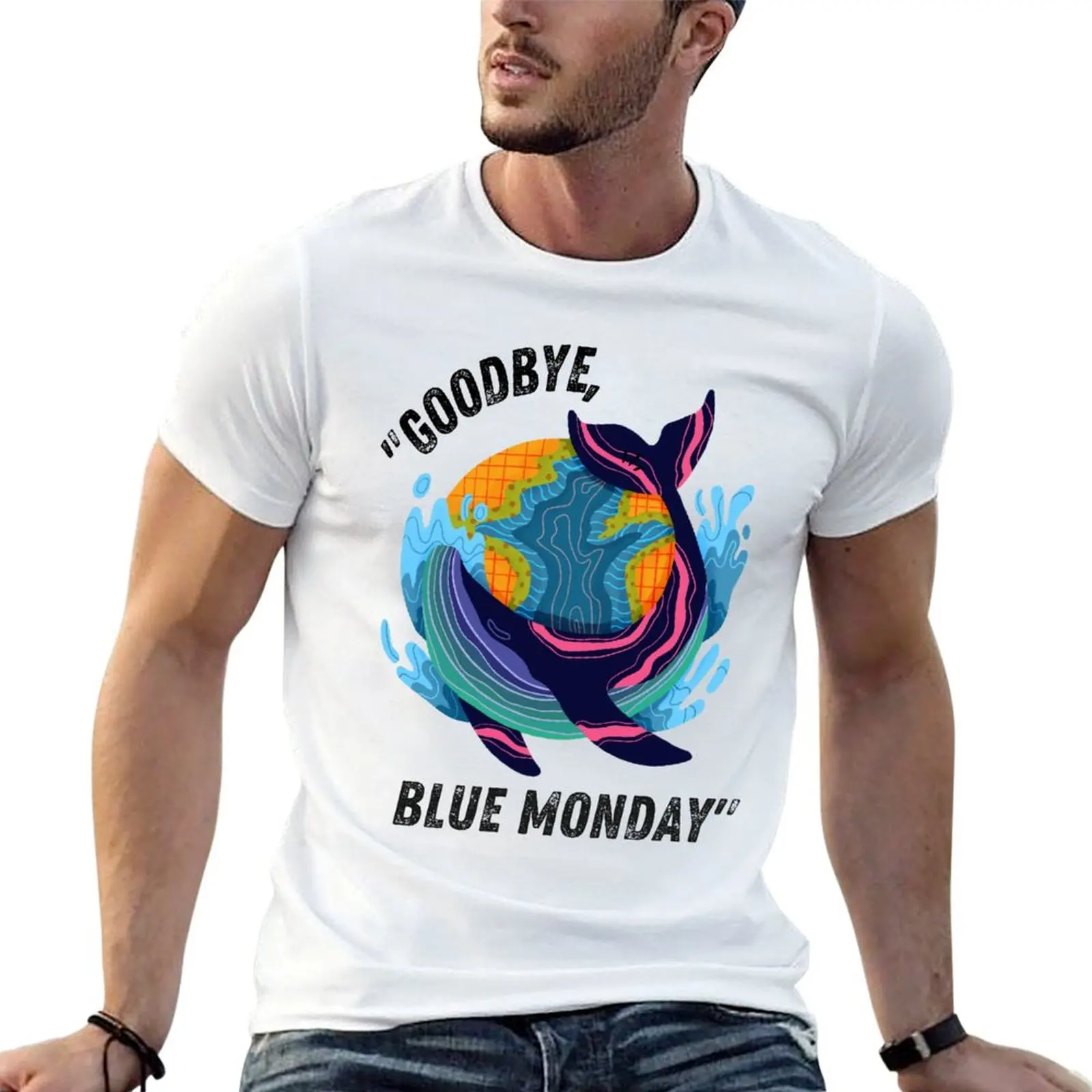 Blue whale T-Shirt t shirt for man 100 percent cotton graphic t shirts for man printed t shirts for man T-shirt