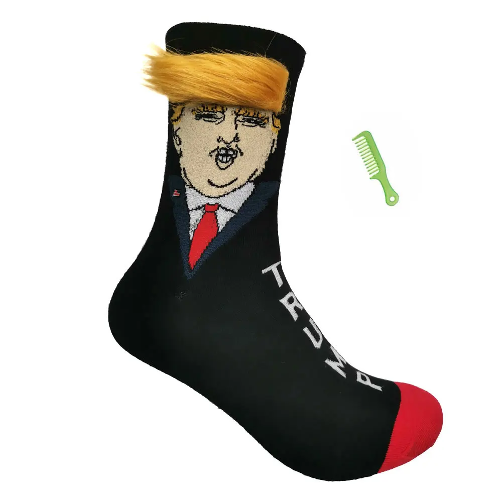 Divertenti calzini Unisex Trump novità Trump 2024 calzini per capelli alla moda regalo perfetto per la merce Trump