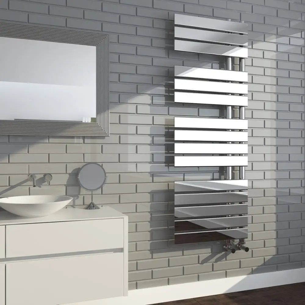 Chrome Towel Rail Designer Towel Radiator Central Heating Radiator