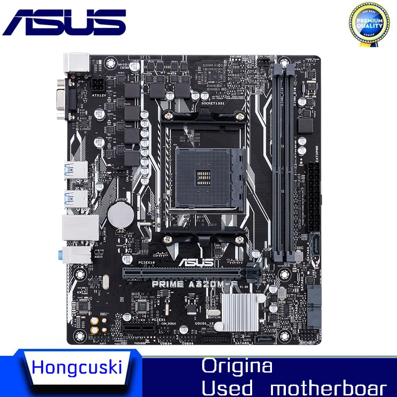

For ASUS PRIME A320M-F original Used motherboard Socket AM4 DDR4 USB3.0 SATA3 A320 Desktop Motherboard