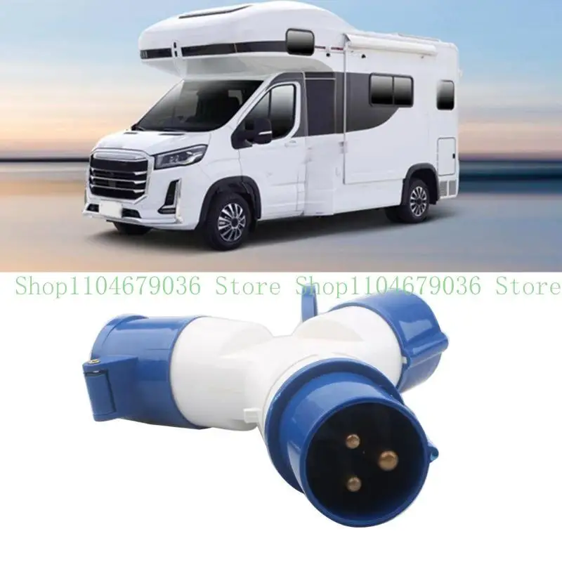 16A Plug Socket Splitter Mains Electric Hook Up 240V Motorhome Caravans Boats 2/3 Way Splitter Power Supply