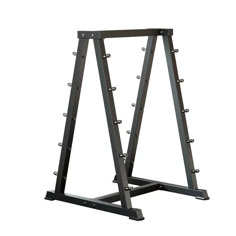 رف أثقال من الفولاذ مكون من 10 قطع معدات تخزين رفع الأثقال في صالة الألعاب الرياضية المنزلية #3