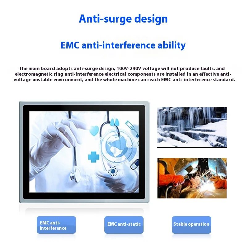Industrial Control PC AIO Touch LCD Display Monitor 10/12/15/17/19 Inch HD Android Linux OS Industrial Touch Screen HMI in Stock