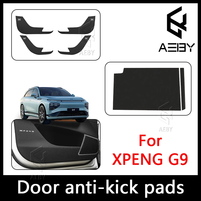 

AEBY Car Door Anti-Kick Door Panel For XPENG G9 2022-2025 Anti-Kick Protection ABS Carbon Fiber Texture Interior Accessories