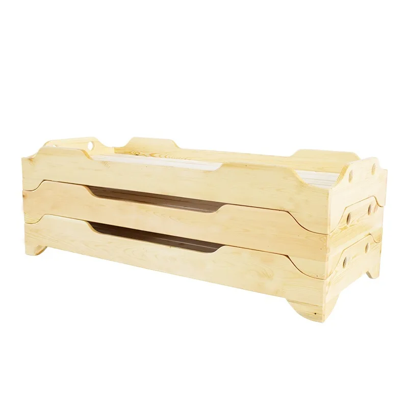 

Kindergarten wooden bed nap solid wood crib nap bed
