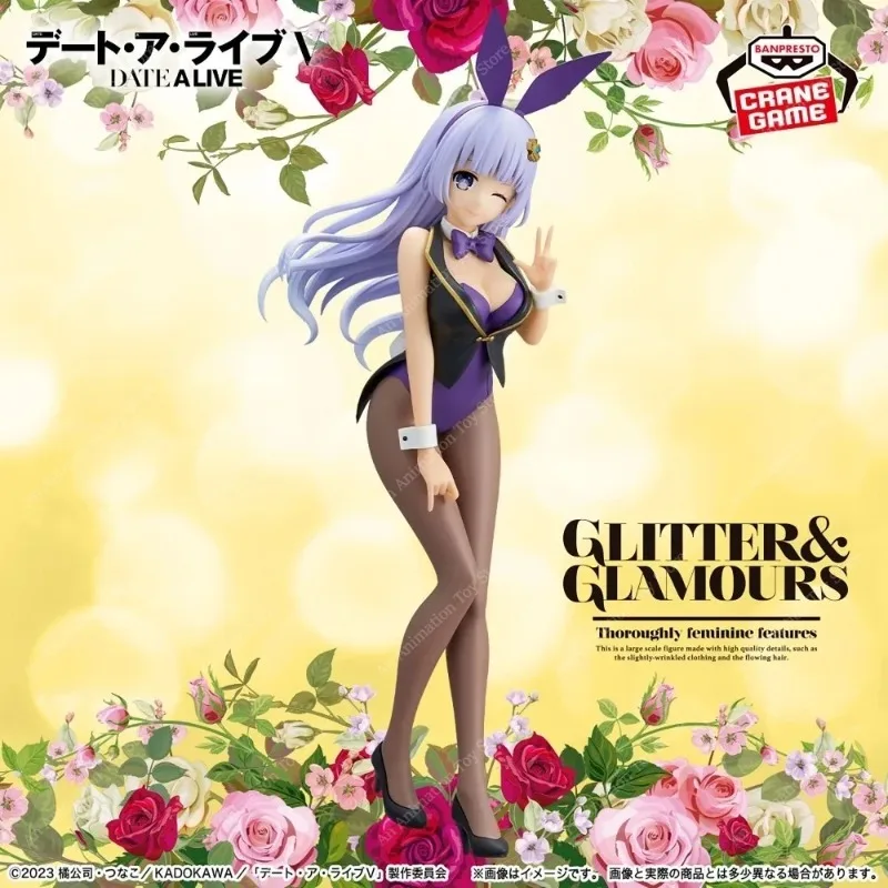 100% Original Banpresto Glitter & Glamours Date A Live Miku Izayoi Bunny Ver. Anime Collectible Figures Desktop Home Decor Gifts view 5
