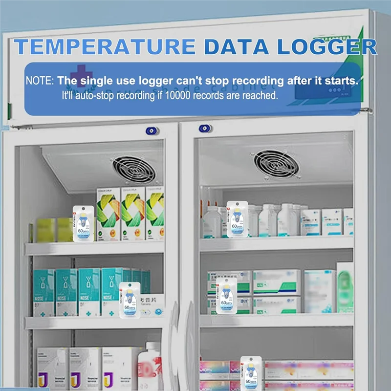 A60F-Temperature Data Logger USB Disposable PDF Temp Recorder Thermometer Logger Tempu02 60 Days For Cold Chain