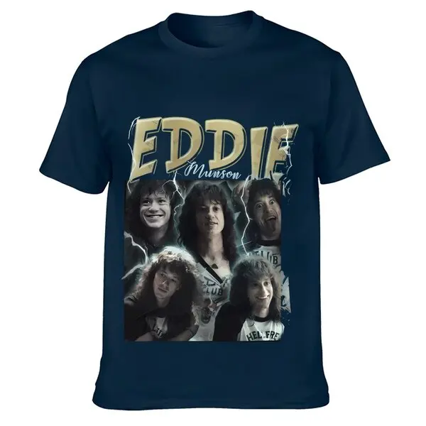 Eddie Munson Tshirt | Joseph Quinn Shirt | Movie Series Gift2024 High quality Brand T shirt Casual Printed 100% Cotton