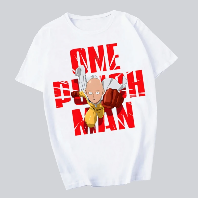 

Saitama Printing Street Style Casual Short Sleeve Men T Shirt O-neck Tshirt Male T-shirt