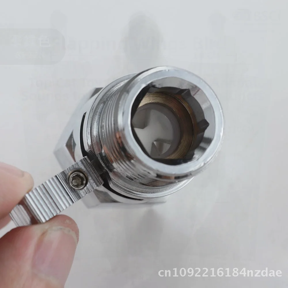 

Металлический переключатель запорного клапана для душа, быстро открывающийся разъем, адаптер для пистолета-распылителя, современный минималистичный регулятор потока для ванной комнаты