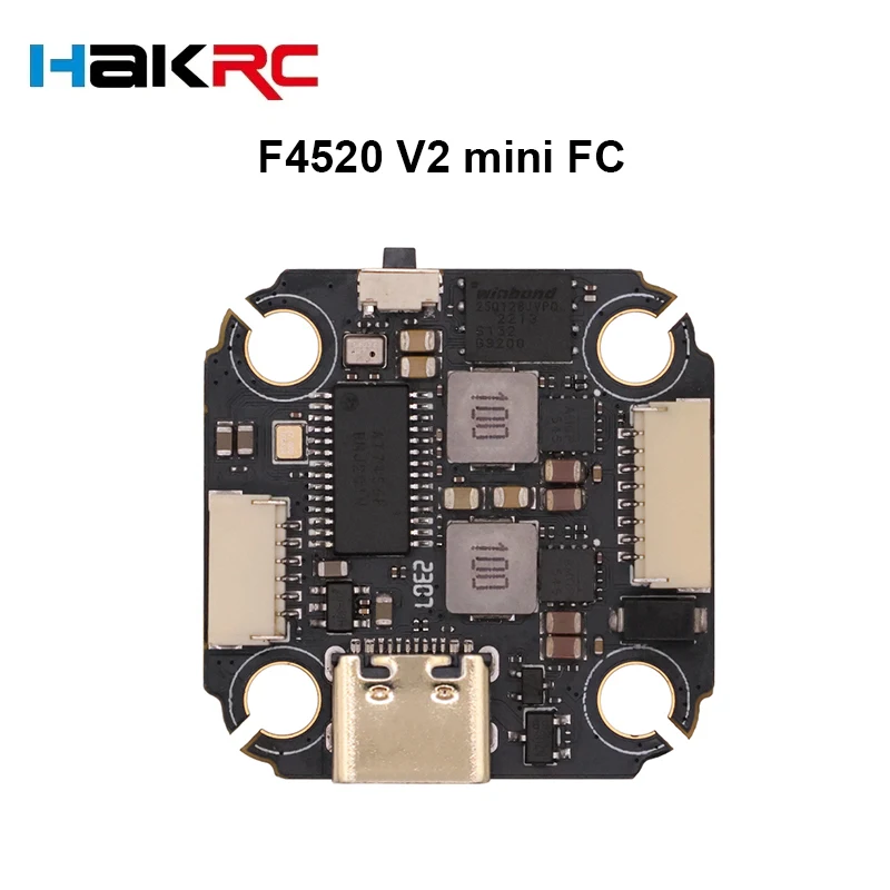 HAKRC F4520 V2 MINI Flight Control Integrated Dual BEC Barometer Gyroscope OSD Oneshot Dshot Mutishot 2-6S for FPV Racing Drone