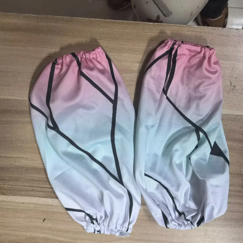 qa156 أنيمي كوتشو شينوبو تأثيري الأكمام كيميتسو نو يابا الأرجواني والأسود الكفة كم قفاز شبكي