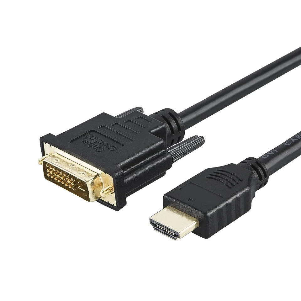 10PCS High-Speed Bi-Directional HDMI To DVI Data Cable Brand DVI To HDMI Adapter Cable PVC Jacket Supports 1080P HD For HDTV Pro