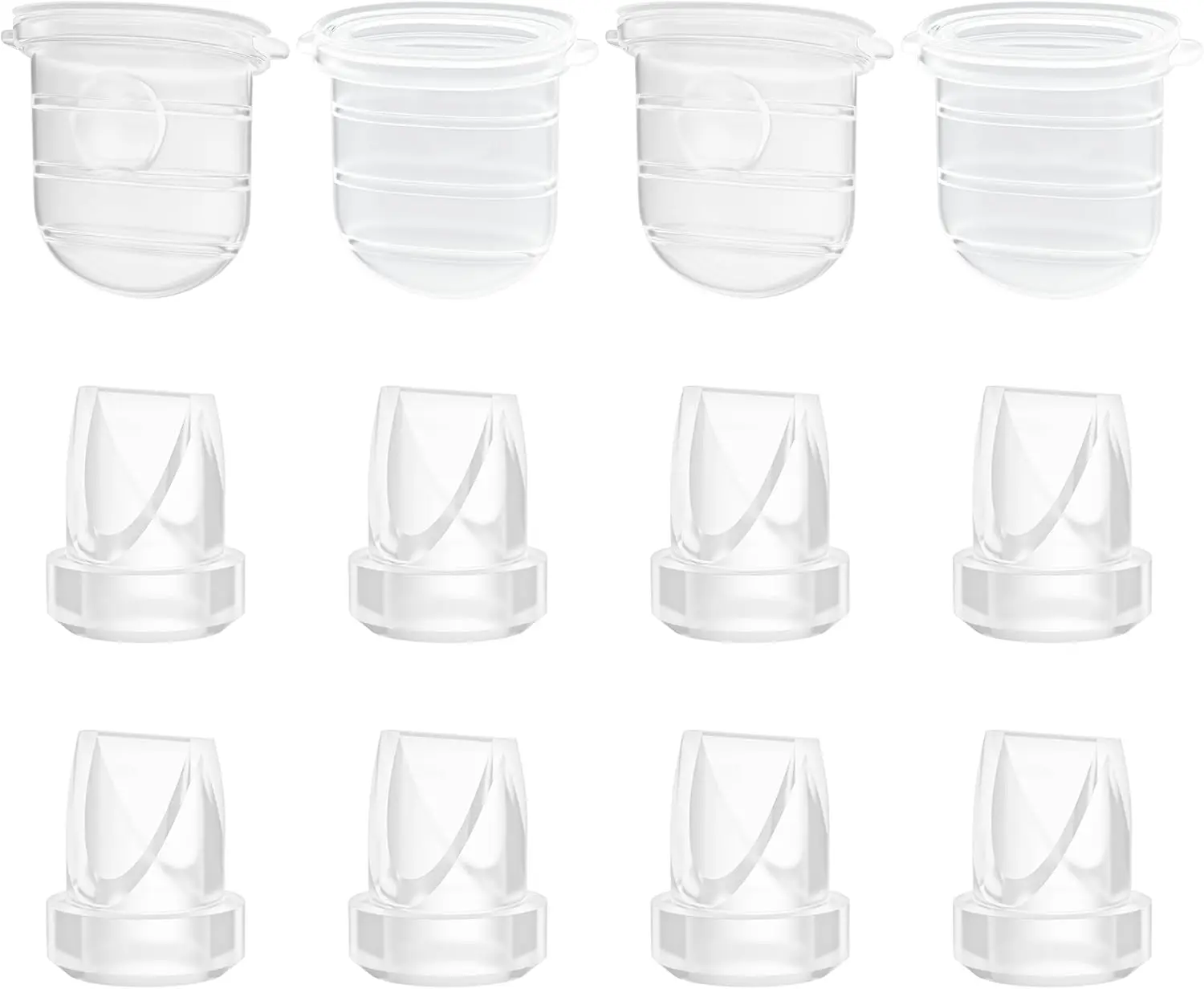 Breast Pump Parts Duckbill Valves & Silicone Diaphragm Compatible with Momcozy M6, Not Original M6 Replacement Parts