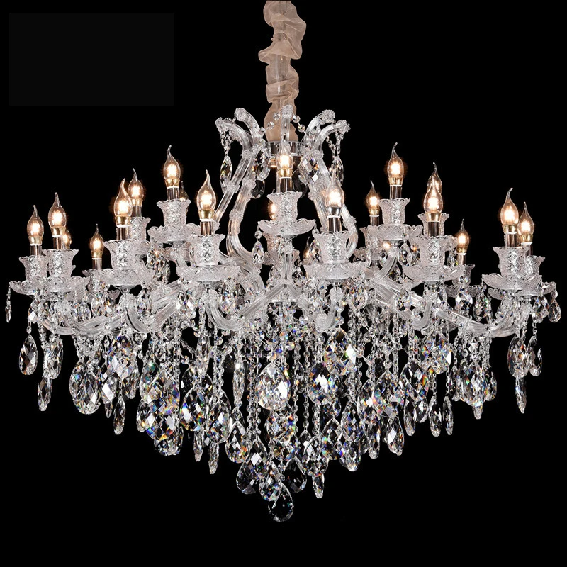 

MEEROSEE Crystal Chandelier Light Luxury k9 Pendant Lamp Fixture Maria Theresa Luminaires Foyer Living Room Home Lighting