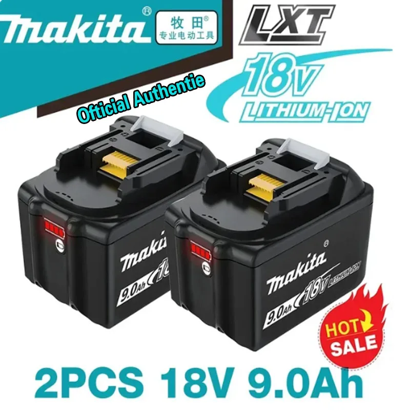 

100% Genuine Makita 18V 9Ah/6Ah//5Ah for Makita Battery BL1830B BL1850B BL1850 BL1840 BL1860 BL1815 Power Tools Battery