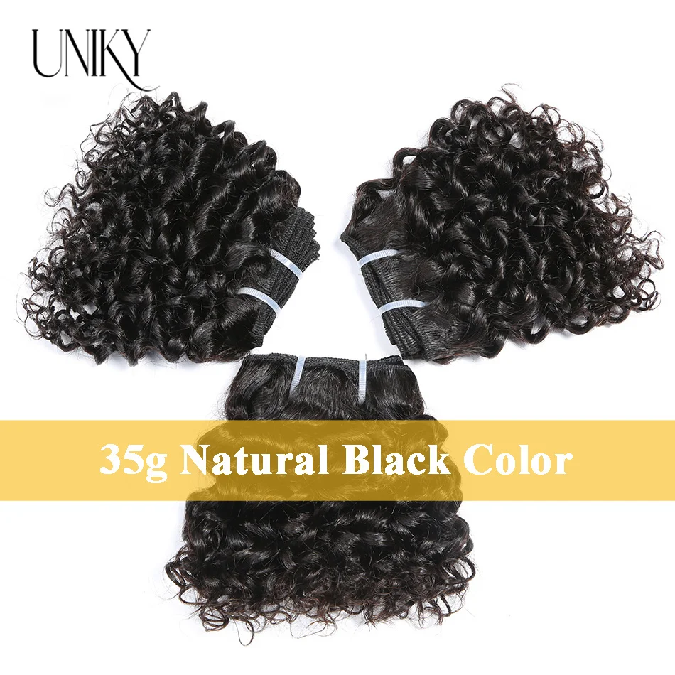 Afro Kinky Curly Bundles ปิดผมมนุษย์ธรรมชาติสั้นอินเดีย Jerry Curl Hair Bundles 4X4 ปิดลูกไม้