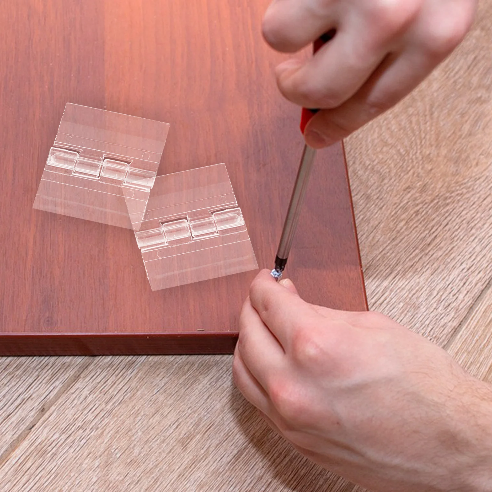 

10Pcs Acrylic Hinges Small Transparent Box Hinges for Cabinet Doors Drawer Table Furniture Repair Parts Small Acrylic Hinge