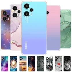 Dla Xiaomi Poco F5 pokrowiec na Poco F5 marmur przezroczysty miękki silikonowy futerał ochronny na telefon do Xiaomi Poco F5 Pro etui Funda Coque