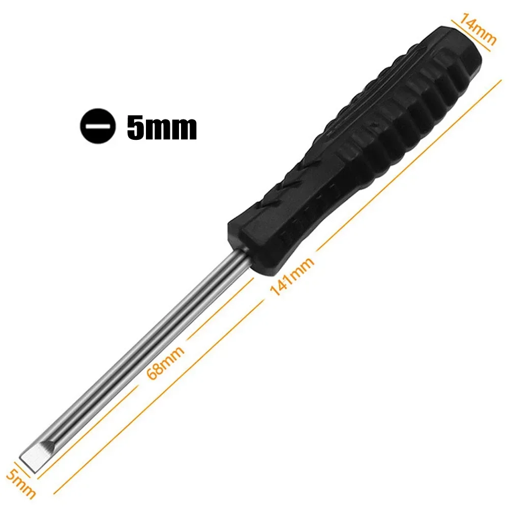 1pc Mini Non-Slip Screwdriver Steel Slotted Phillips/Cross Head Magnetic Screwdriver Bit Hand Repair Tools