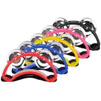 Foot Rattles Percussion for Party Elliptical Tambourine Cajon Box Drum Companion With Double Row Cymbal Orff Musical Instruments 4