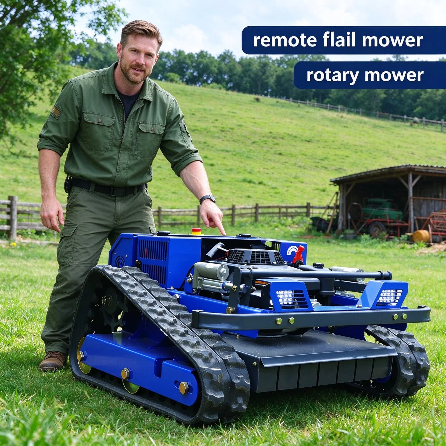 Customized Factory Direct One Key Start Zero Turn remote Lawn Mower Remote Control Lawn Mower Lawn Mower Robot Easy Operate