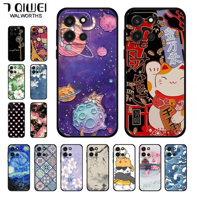 Funda para OnePlus Nord 6, Funda Protectora de Silicona TPU Suave con Relieve 3D para OnePlus Nord 6 5G, Funda Antigolpes con Relieve para OnePlus Nord6